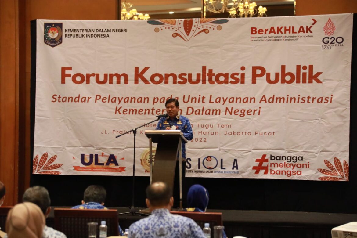 Buka Forum Konsultasi Publik Standar Pelayanan ULA Kemendagri, Sekjen Dorong Pemerintah Optimalkan Pelayanan