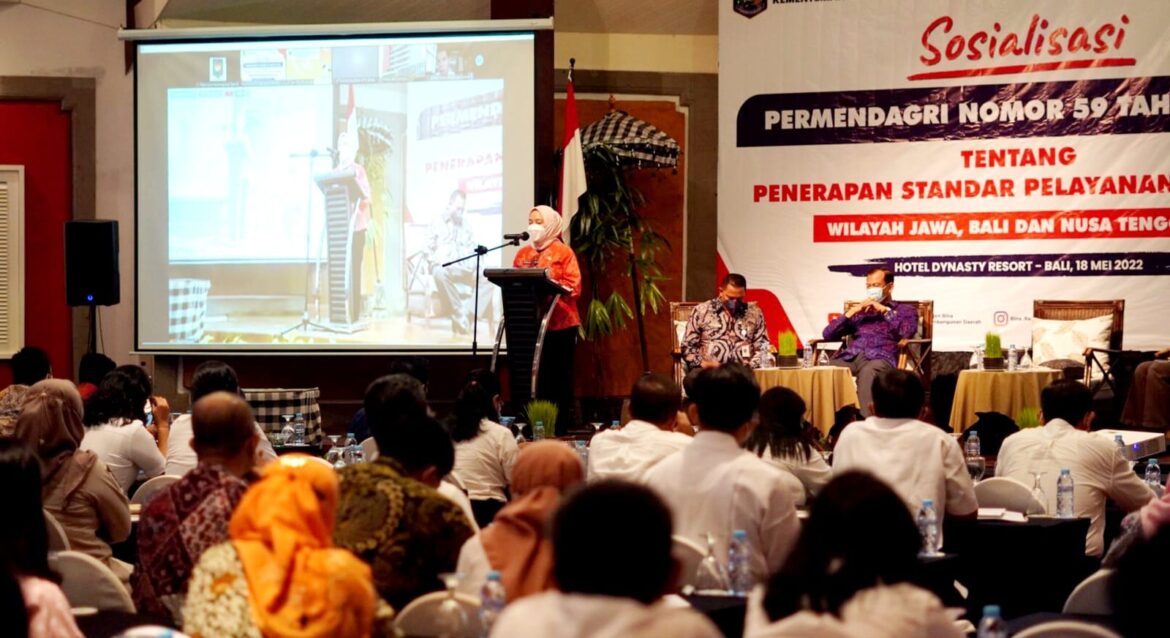 Ditjen Bina Bangda Kemendagri Sosialisasikan Permendagri Nomor 59 Tahun 2021 tentang Penerapan Standar Pelayanan Minimal