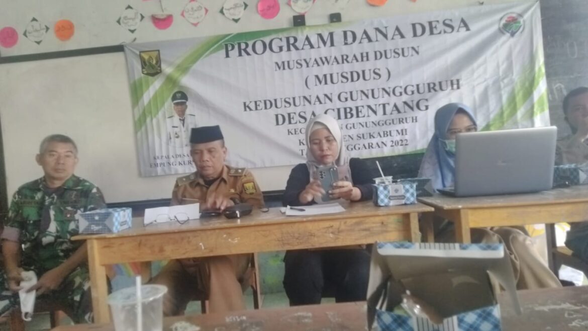 Babinsa Cibentang Hadiri Musdus, Ajak Warga Dukung Pembangunan Desa