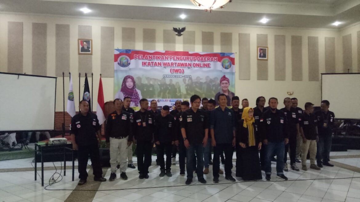 Pelantikan Pengurus DPD Ikatan Wartawan Online (IWO) Kabupaten Sukabumi Periode 2019 – 2024