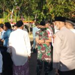 Dampingi Danramil, Babinsa Laksanakan Pengamanan Sholat Idul Adha 1443 h