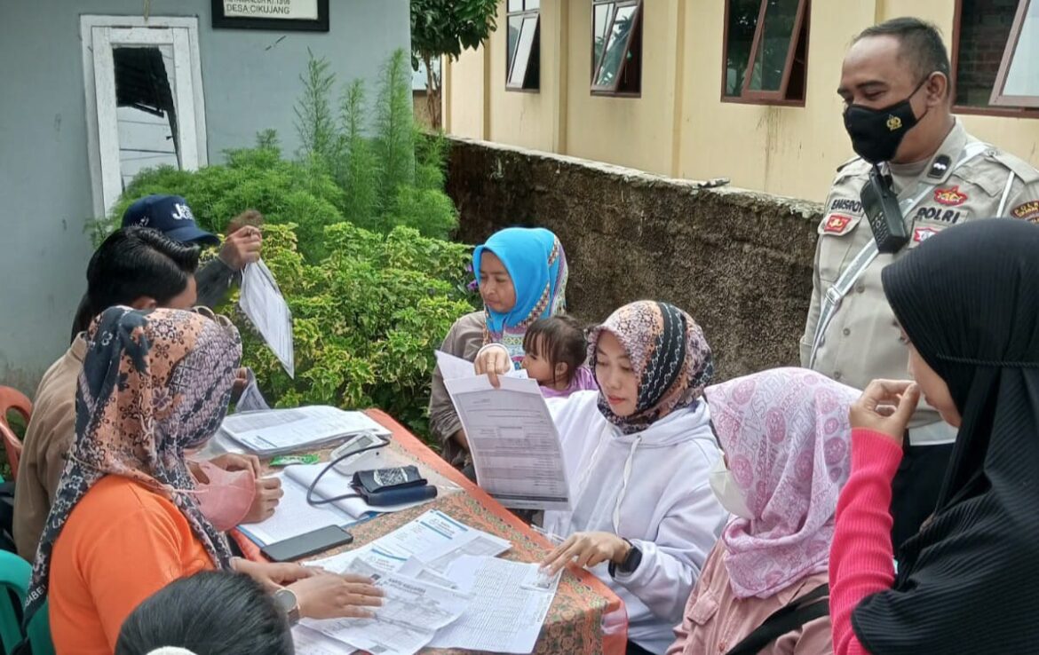 Kegiatan Dikmas Kanit Lantas Lantas Polsek Gunungguruh Kepada kader Posyandu Cikujang