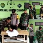 Jalin Sinergitas, Kapolsek Gunungguruh Berikan Kejutan Kepada Danposramil Pada HUT TNI Ke 77