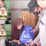 Kanit Binmas Polsek Gunungguruh Polres Kota Berikan Beras Kepada Warga Kebonmanggu Terdampak Kenaikan Harga BBM