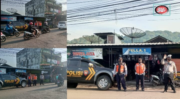 Cegah Kemacetan Dihari Libur, Ops Zebra Lodaya 2022 Polres Sukabumi kota Polsek Gunungguruh, Lakukan Upaya Preventif Pengaturan Lalulintas