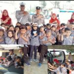 Polisi Sahabat Anak, Unit Lantas Polsek Gunungguruh Kenalkan Rambu-Rambu Lalin Kepada Siswa-siswi TK PUI Mangkalaya