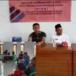 Babinsa Hadiri Musyawarah Verifikasi dan Validasi Data Terpadu Kesejahteraan Sosial (DTKS) Tahun 2022 Desa Gedepangrango