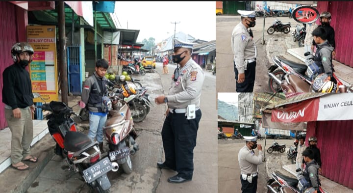 Tidak Ada lagi Tilang Manual, Kanit Lantas Polsek Gunungguruh Himbau Kedepankan Penindakan dengan Mekanisme ETLE