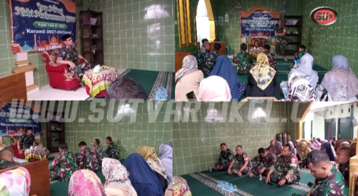 Contoh Keteladanan Baginda Nabi, Koramil 0607-09/Cisaat Gelar Peringatan Isra Mi’raj Nabi Muhammad SAW 1444 H