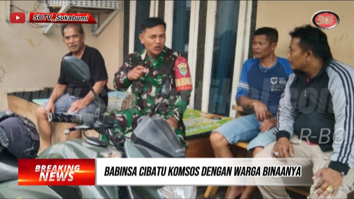 Himbau Warga Jaga Toleransi dan Kerukunan Atar Warga, Babinsa Cibatu Komsos Dengan Ketua RW 08