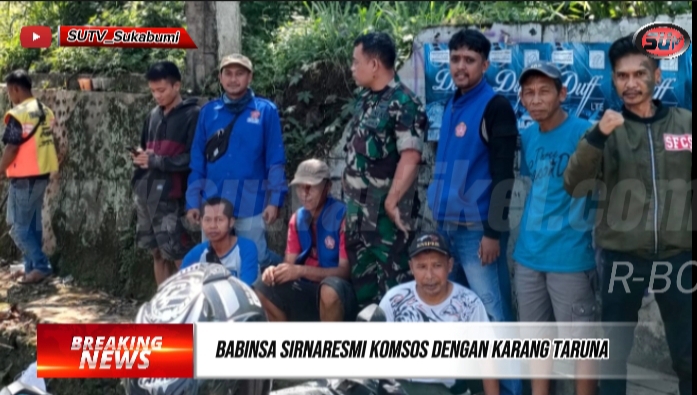 Ciptakan Keamanan dan Ketertiban Dibulan Suci Ramadhan, Babinsa Sirnaresmi Koramil 0607-09/Cisaat Komsos Bersama Karang Taruna