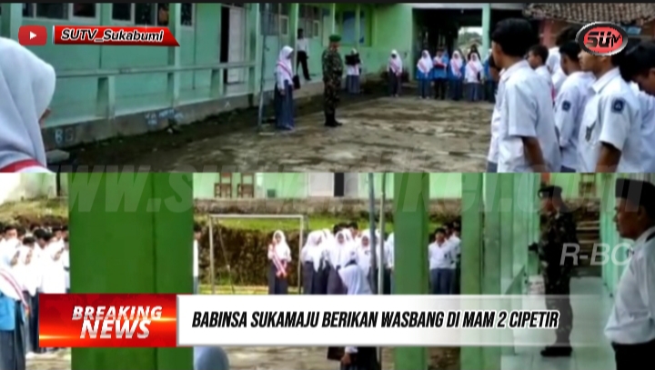 Babinsa Sukamaju Sertu Sudirman Isi Bulan Suci Ramadhan Dengan Wasbang Kepada Siswa MA Muhamadiyah 2 Cipetir