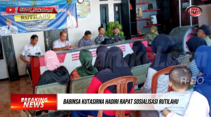 Babinsa Kutasirna Menghadiri Undangan Sosialisasi Perbaikan Rutilahu Propinsi Jawa Barat TA.2023