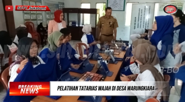 Berdayakan Potensi Desa, Pemdes Warungkiara Kecamatan Warungkiara Gelar Pelatihan Tatarias Wajah