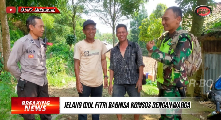 Jelang Idul Fitri, Babinsa Sukamanis Gelar Komsos Bersama Warga