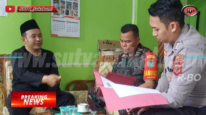 Sambangi Sekolah Madarasah Cimahi, Babinsa Cibolang Kaler Silaturahmi dengan Kepsek dan Guru