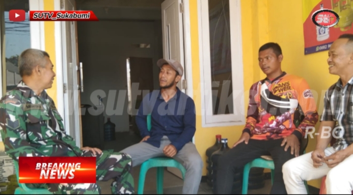 Jalin Kebersamaan, Babinsa Desa Cibentang Melaksanakan Komsos Dengan pengurus Bumdes