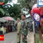 Kawal Pawai Karnaval Kenaikan Kelas, Babinsa Selajambe Bersama Linmas Melaksanakan Kegiatan Pengawalan Pawai SMA Darusalam