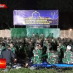 Jelang Pelaksanaan Satgas Pamtas RI PMG Prov Papua Th 2023 Batalyon Inf 310/KK, Serka UU Solahudin Babinsa Koramil 09/Cisaat, Pimpin Doa dalam Gelaran Istighosah