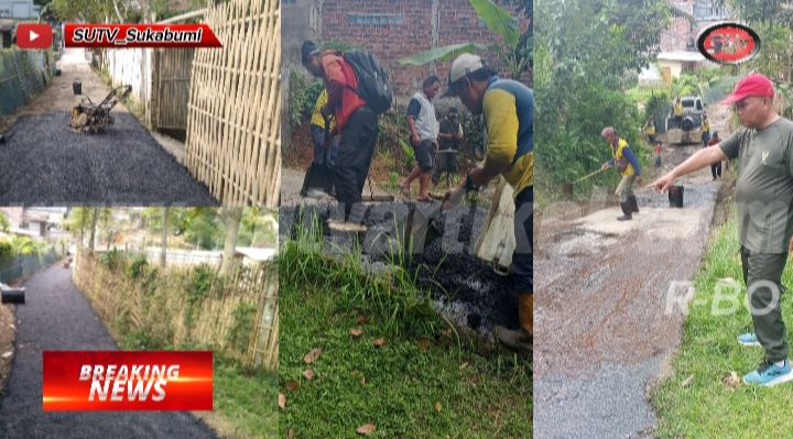 Pemdes Cibentang Realisasikan DD Tahap 2, Pengaspalan Jalan Lingkungan Kampung Padangenyang