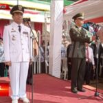 Danramil 0607-09/Cisaat Hadiri Giat Upacara HUT RI Ke-78 Tingkat Kecamatan