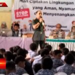 Danramil 0607-09/Cisaat Berikan Materi Pencegahan Bullying dan Wasbang Kepada Siswa SMPN 1 Cisaat