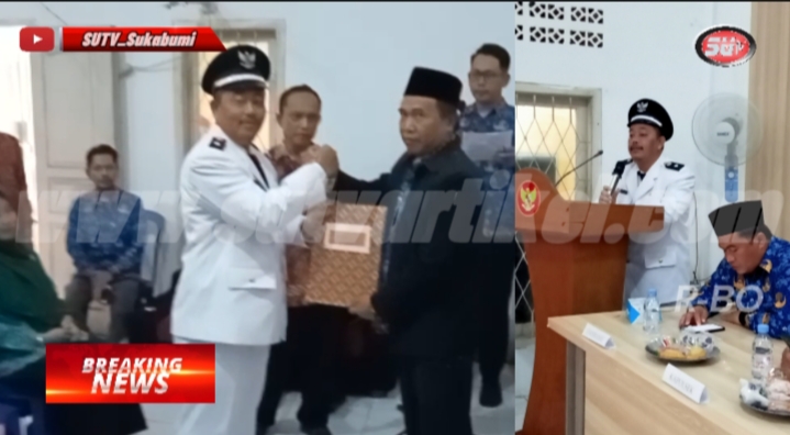 Sertijab Kepala Desa Babakan Kecamatan Cisaat Periode 2023-2029 Berlangsung Khidmat