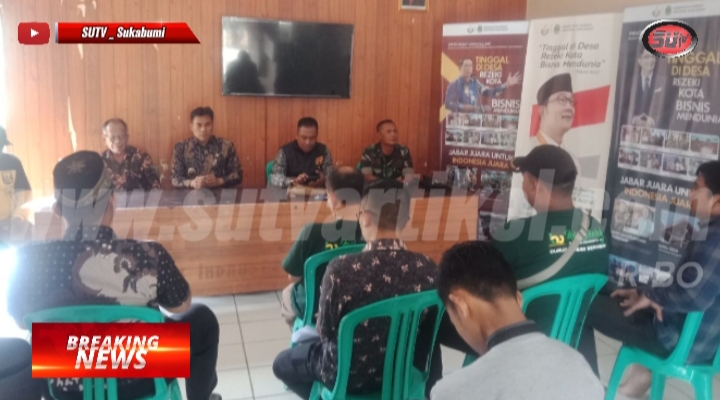 Babinsa Desa tanjungsari Koramil 0622-11/Sagaranten Hadiri Giat Monev Di Aula Desa