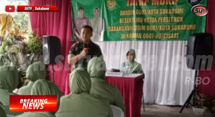 Kunjungan Kerja Dandim 0607/Kota Sukabumi Bersama Ketua Persit Ke Koramil 0607-09/Cisaat