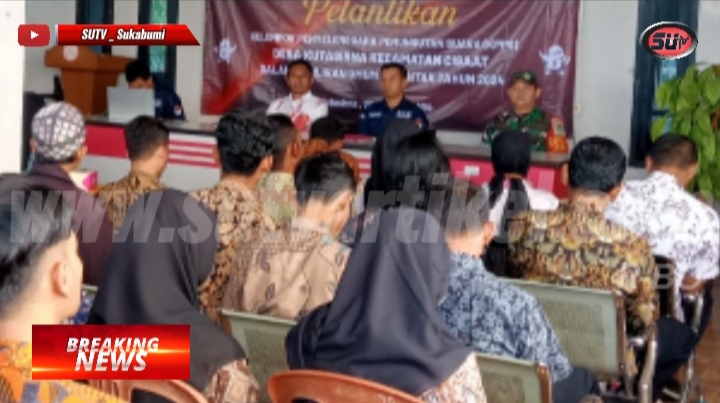 Babinsa Kutasirna, Koramil 0607-09/Cisaat Hadiri Pelantikan KPPS Desa Kutasirna