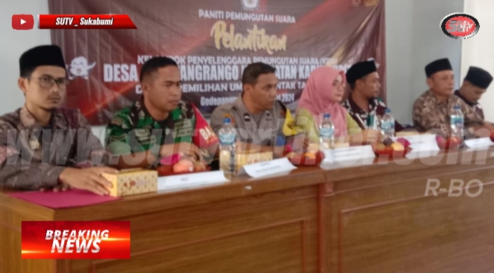 Babinsa Gedepangrango Beri Himbauan saat Hadiri Pembentukan Dan Pelantikan KPPS