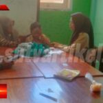 Di wilayah Binaan, Babinsa Desa Cisaat Komsos dengan Para Guru SLB