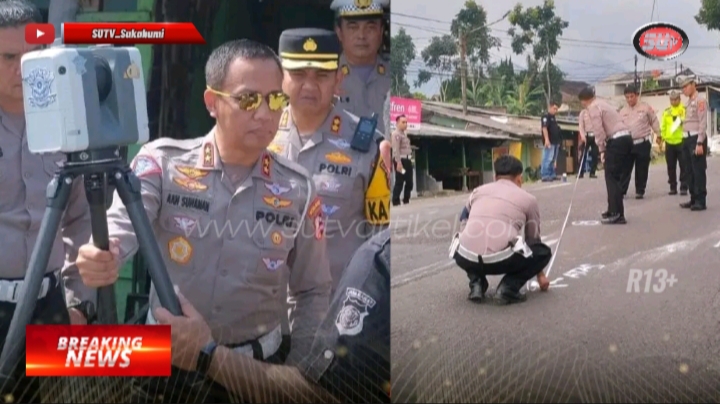 Kapolda Jawa Barat Tinjau Langsung Lokasi Kecelakaan Bus di Jalan Raya Ciater Subang