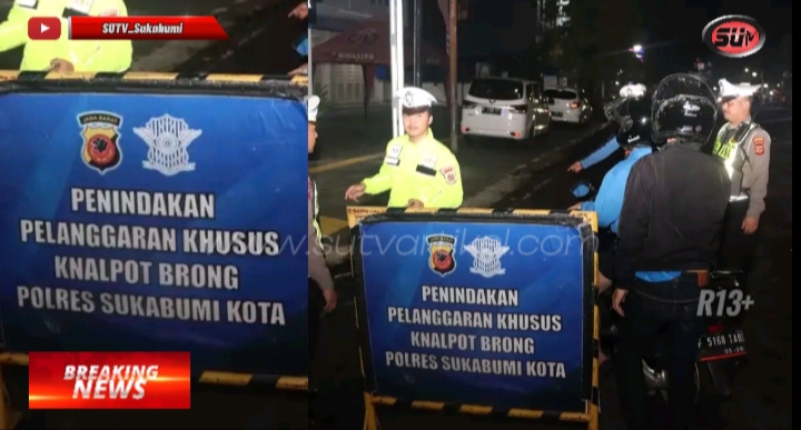 Gunakan Knalpot Tidak Sesuai Spesifikasi, Belasan Motor di Sukabumi Diamankan Polisi