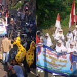 Gelar Acara Perpisahan dan Kenaikan Kelas, Madrasah Miftahul Falah Kadudampit Tampilkan Pawai Drum Band