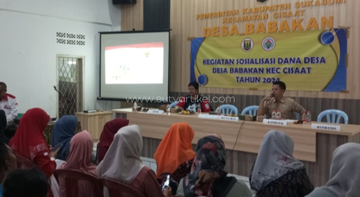 Pemdes Babakan Kecamatan Cisaat Gelar Sosialisasi Dana Desa TA 2024