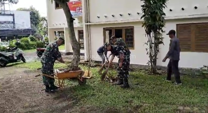 Giat Sabtu Kasih, Koramil 0607-04/Kota Sukabumi Utara, Bersihkan Gereja Oikoumene Sukabumi