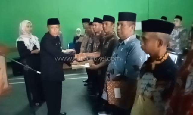 56 Orang Ketua Dan Anggota BPD Se-Kecamatan Gunungguruh Dikukuhkan dan Perpanjangan Masa Jabatan