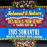 Wakil Bupati Sukabumi H Iyos Somantri Berikan Karangan Bunga Dies Natalis ke-18 PKBM Depary