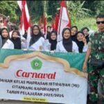 9 Grup Drumband dan 1 grup Angklung Turun ke Jalan meriahkan Acara Kenaikan kelas dan Perpisahan MI Citamiang