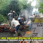 Pemdes Sukamanis Kadudampit, Alokasikan Dana Rp 614 Juta Untuk Pengecoran Jalan