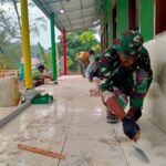 Satgas TMMD Ke 121 Kodim 0622/Kab Sukabumi Tetap Gencar Di Tahap Akhir Pembangunan Desa Cicareuh Kec. Cikidang