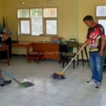 Jelang HUT RI ke-79, Satgas KB FKPPI 1006 Gelar Giat Bersihkan Sekertariat