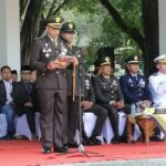 Dandim 0622/Kab. Sukabumi Pimpin Upacara Peringatan HUT TNI Ke - 79 di Tingkat Kabupaten Sukabumi