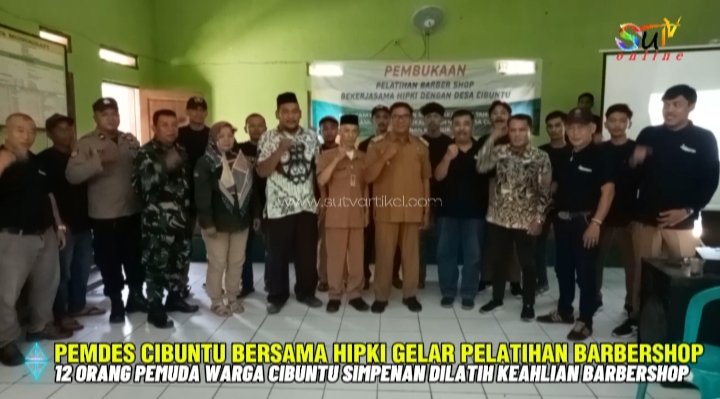 Pemerintah Desa Cibuntu Simpenan Bersama HIPKI, Gelar Pelatihan Pangkas Rambut / Barbershop