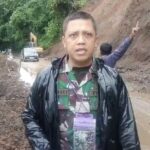 Dandim 0622/Kab.Sukabumi Pimpin Kegiatan Pembersihan Matrial Longsor di Jalan Nasional Pelabuhanratu Kiaradua