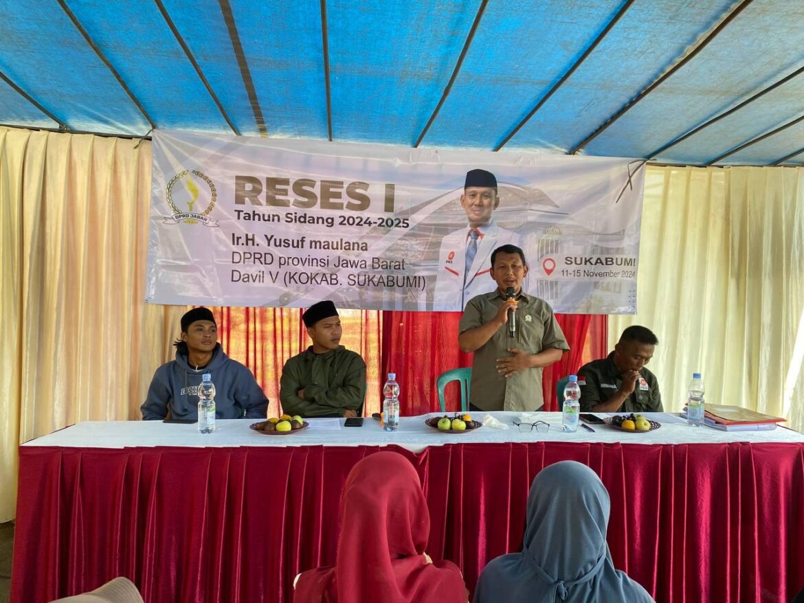 Reses 1 Tahun Sidang 2024 Ir H. Yusuf Maulana Anggota DPRD Provinsi Jawa Barat Ucapkan Terima Kasih Atas Aspirasi Masyarakat