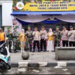 Apel Gabungan Pasukan Pengamanan Nataru 2024/2025 di Pos PAM City Mall Diikuti Personel Koramil 04/Kota Sukabumi Utara